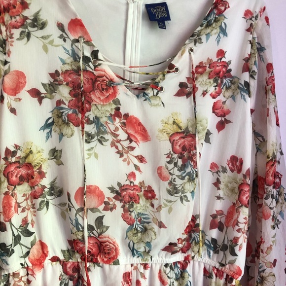 NEW Disney Beauty and the Beast Romper XL - Picture 5 of 8